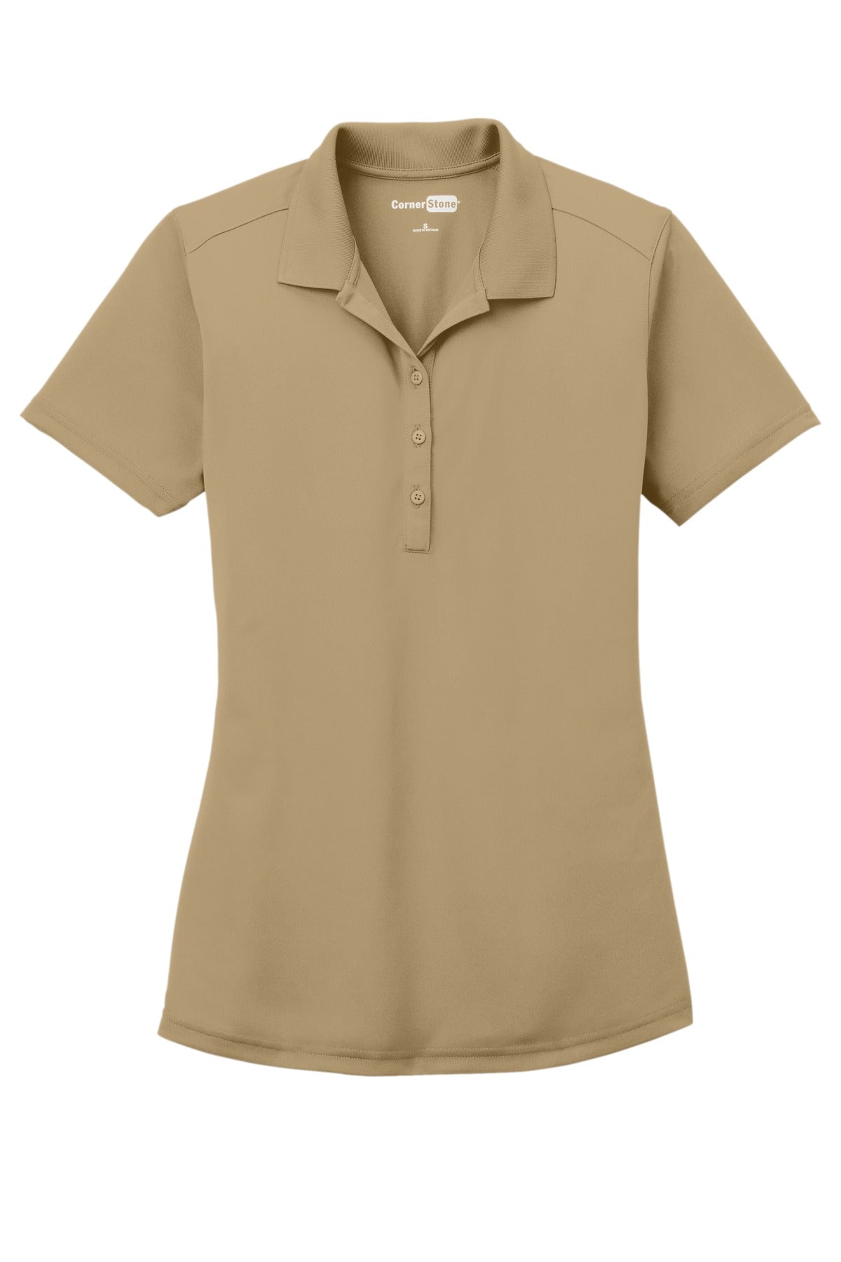 CornerStone Women's Select Lightweight Snag-Proof Polo - Tan