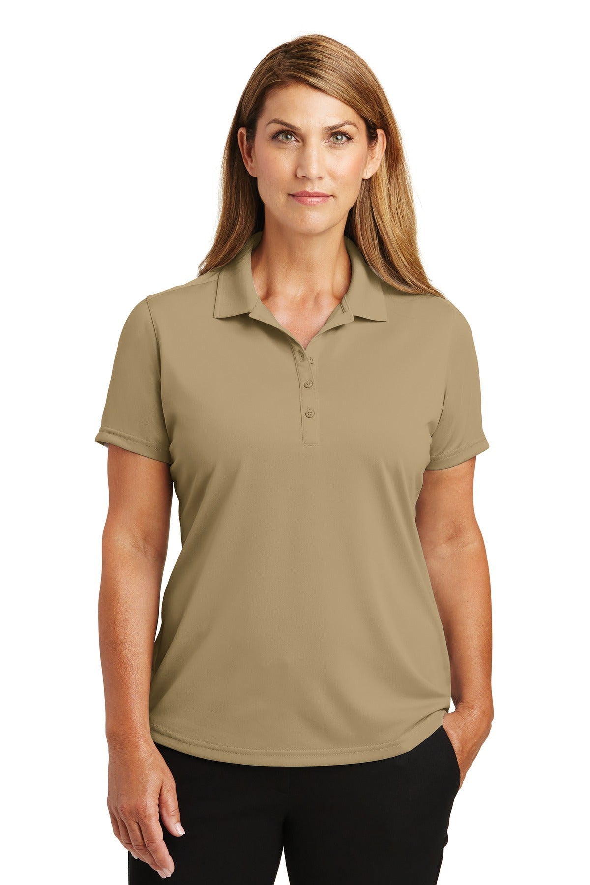 CornerStone Women's Select Lightweight Snag-Proof Polo - Tan