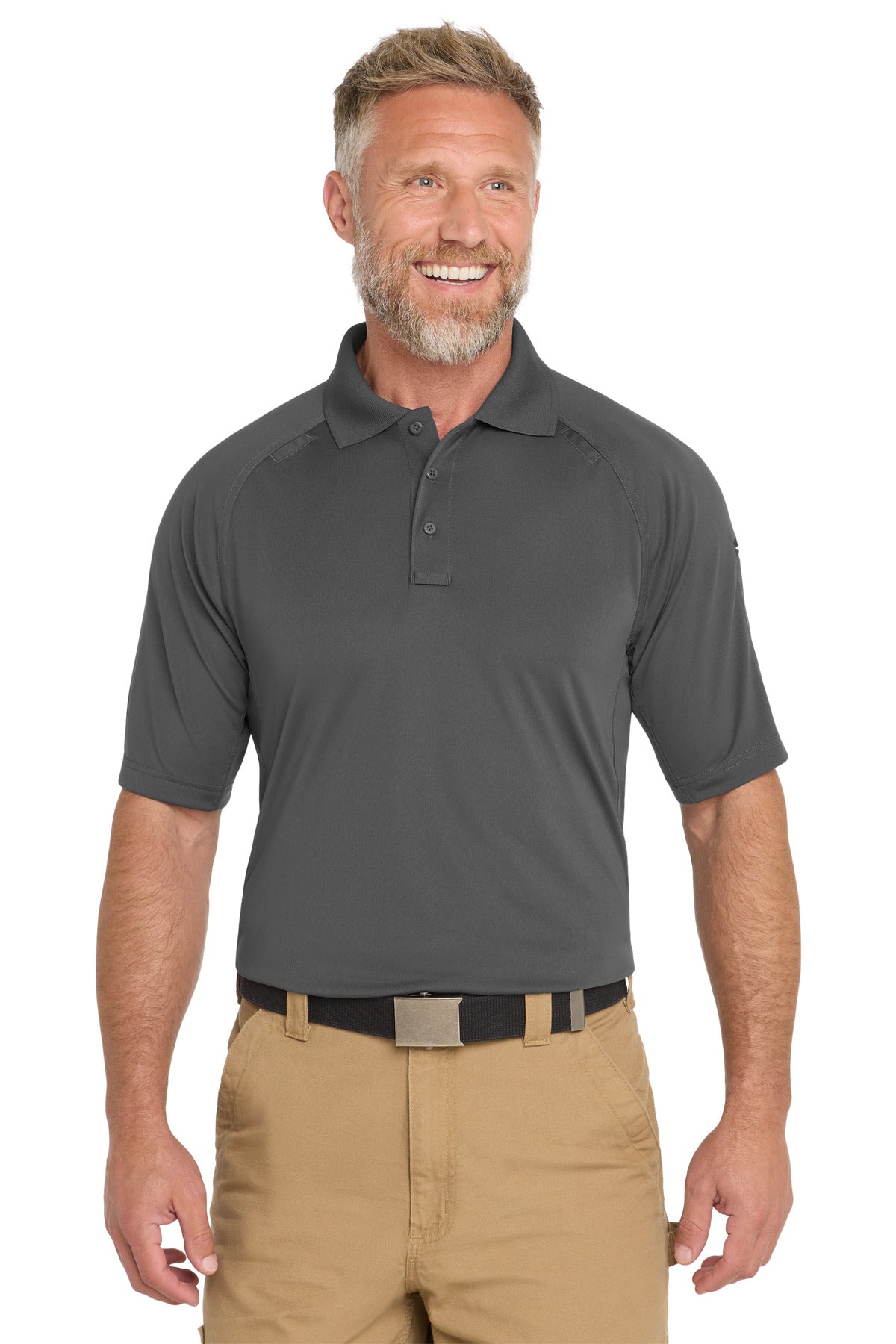 CornerStone  Select Lightweight Snag-Proof Tactical Polo - Charcoal