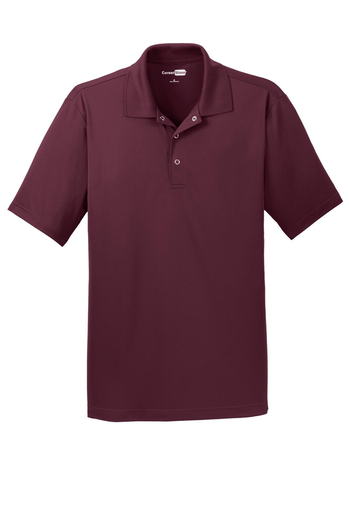 CornerStone Micropique Gripper Polo - Maroon