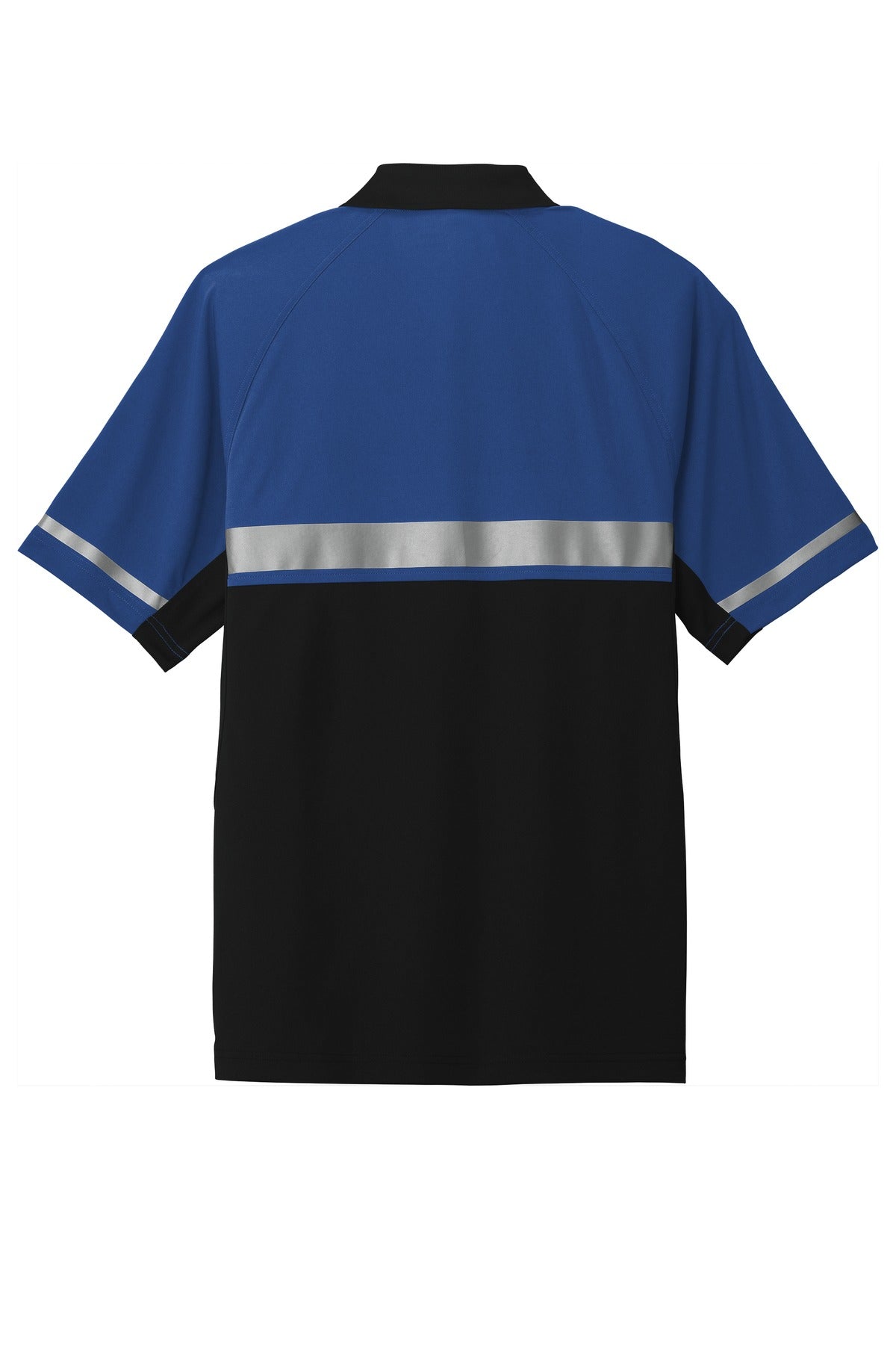 CornerStone  Select Lightweight Snag-Proof Enhanced Visibility Polo - Royal/ Black