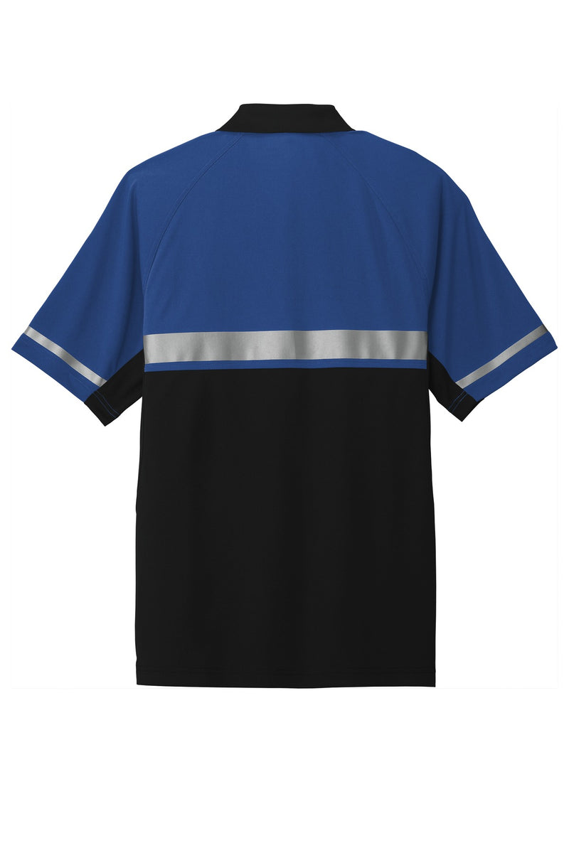CornerStone  Select Lightweight Snag-Proof Enhanced Visibility Polo - Royal/ Black