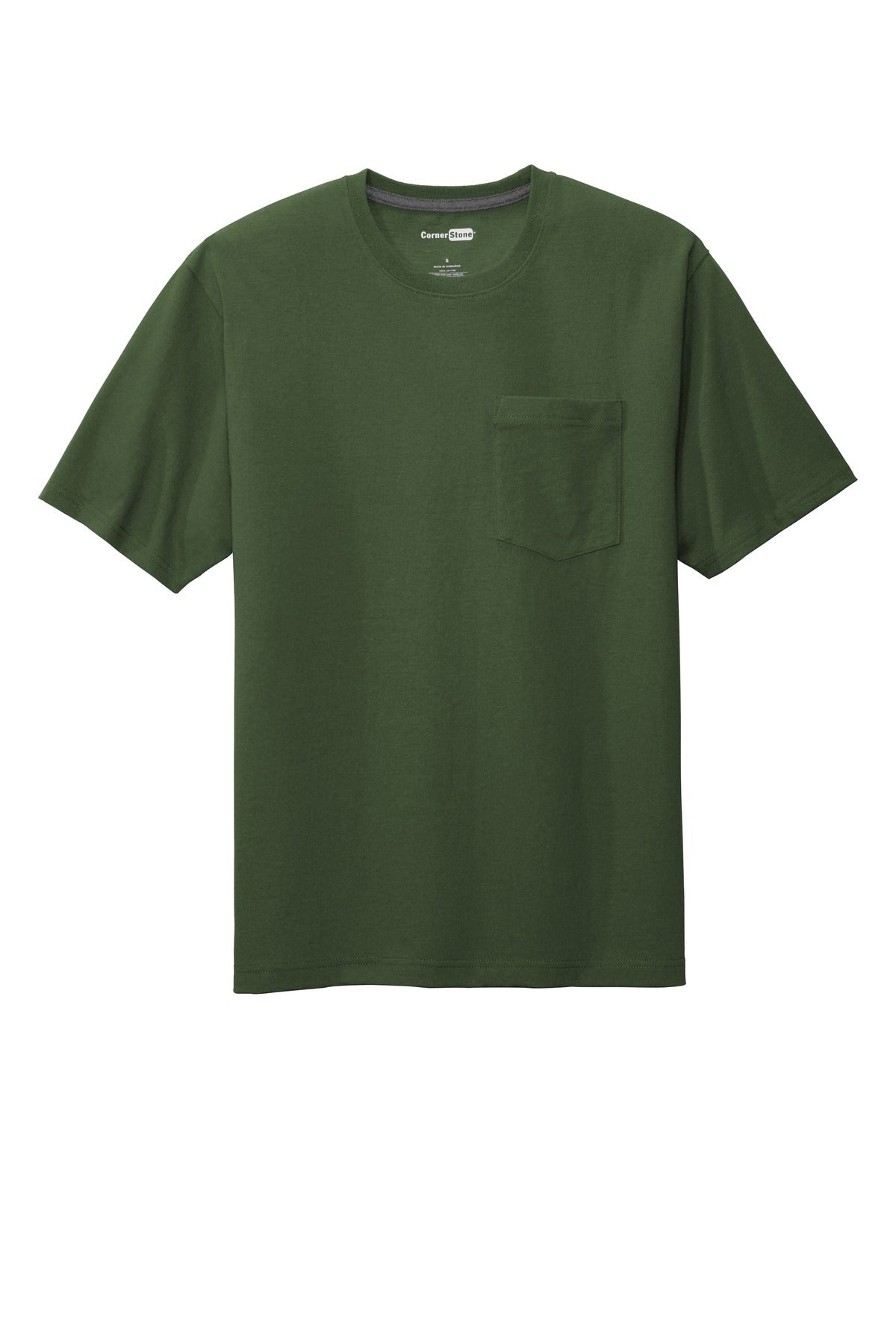 CornerStone  Workwear Pocket Tee - Dark Green