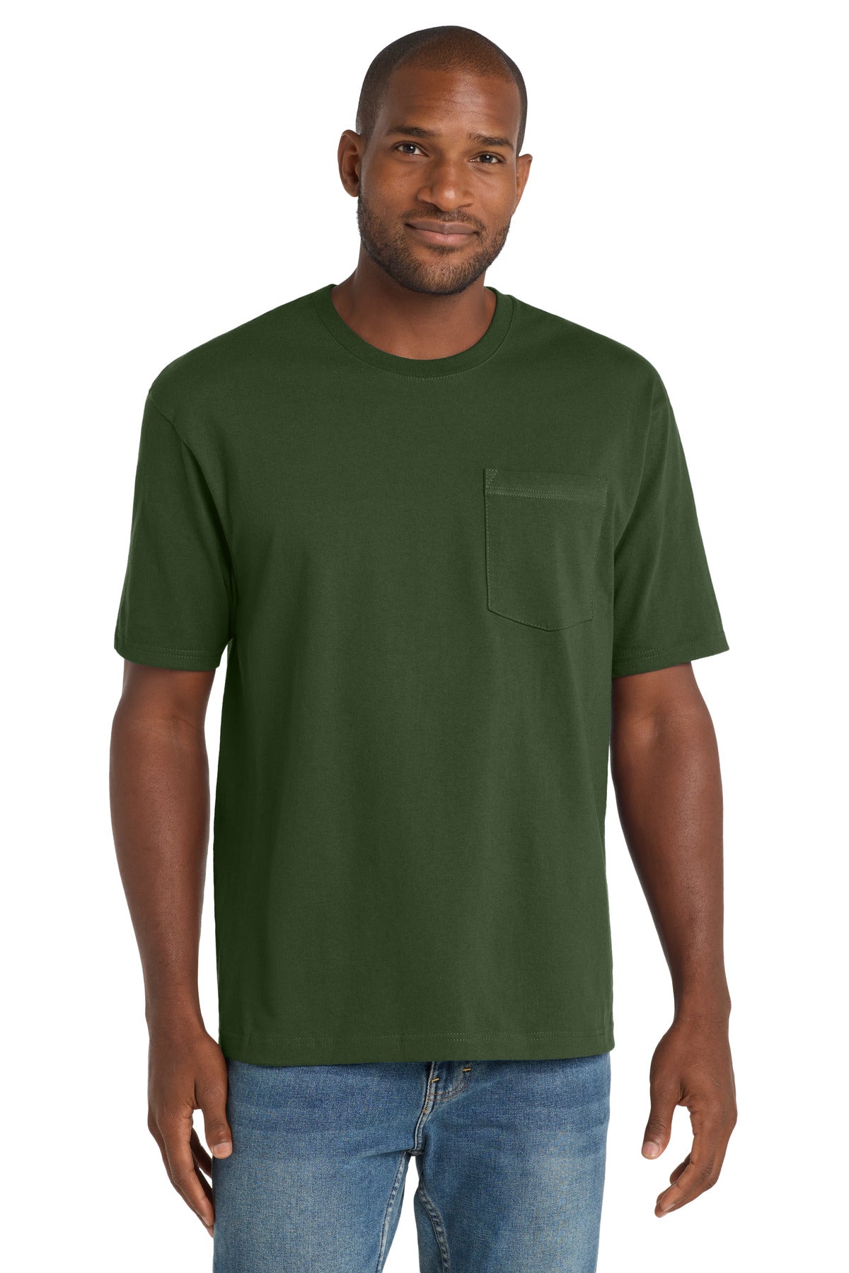 CornerStone  Workwear Pocket Tee - Dark Green