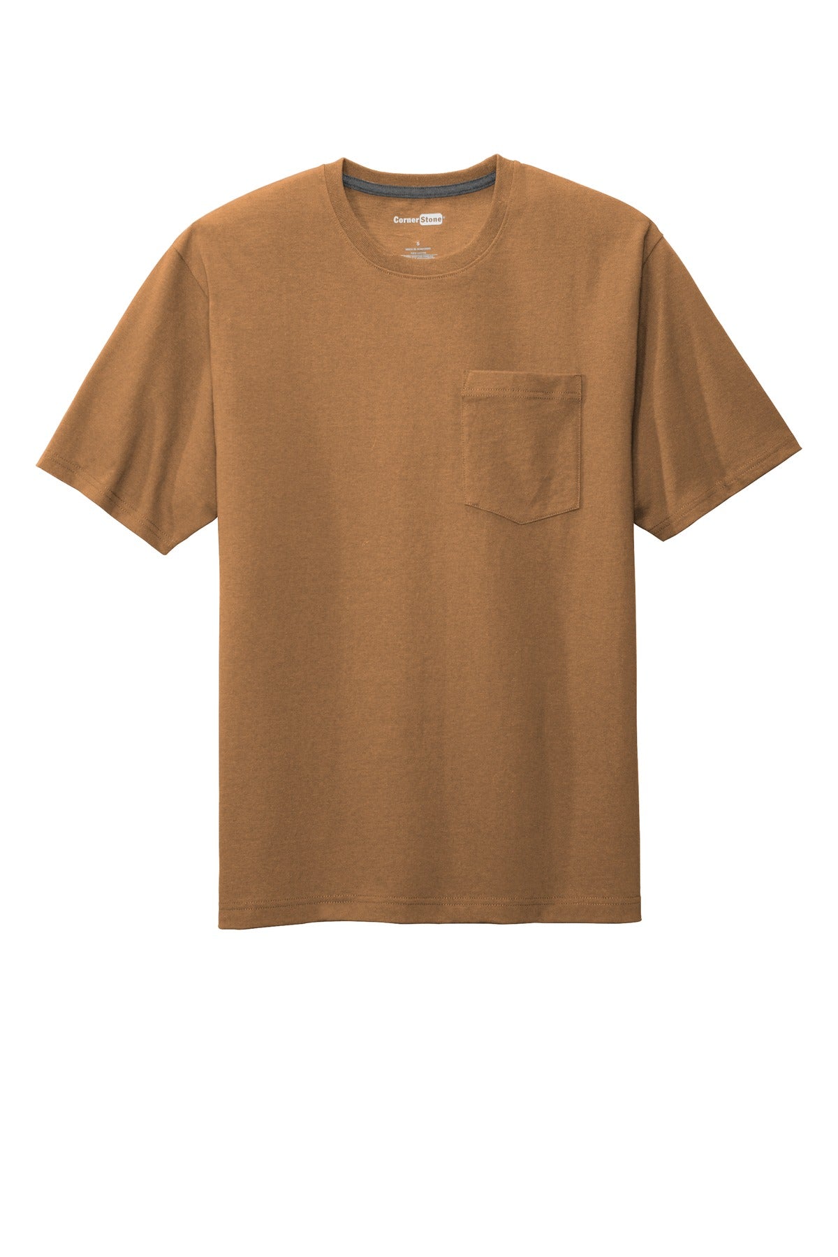 CornerStone  Workwear Pocket Tee - Duck Brown