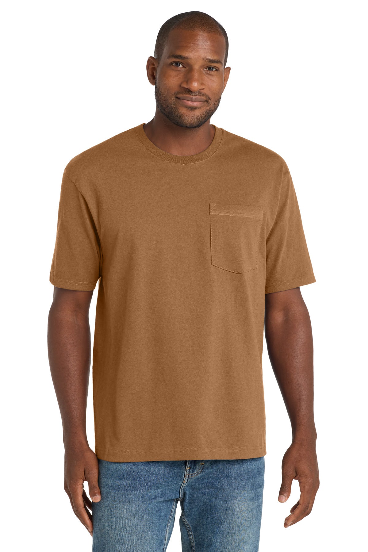 CornerStone  Workwear Pocket Tee - Duck Brown