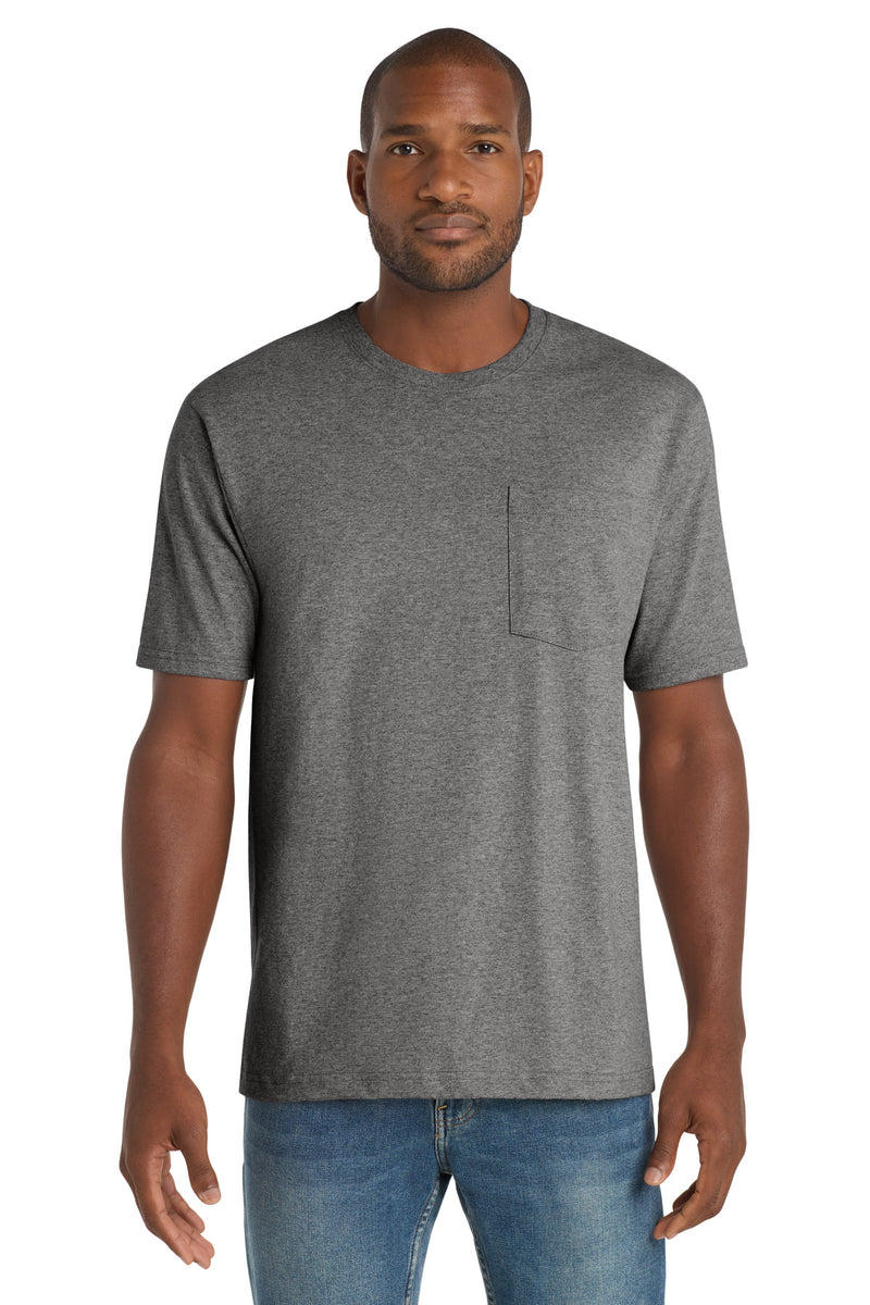 CornerStone  Workwear Pocket Tee - Heathered Charcoal