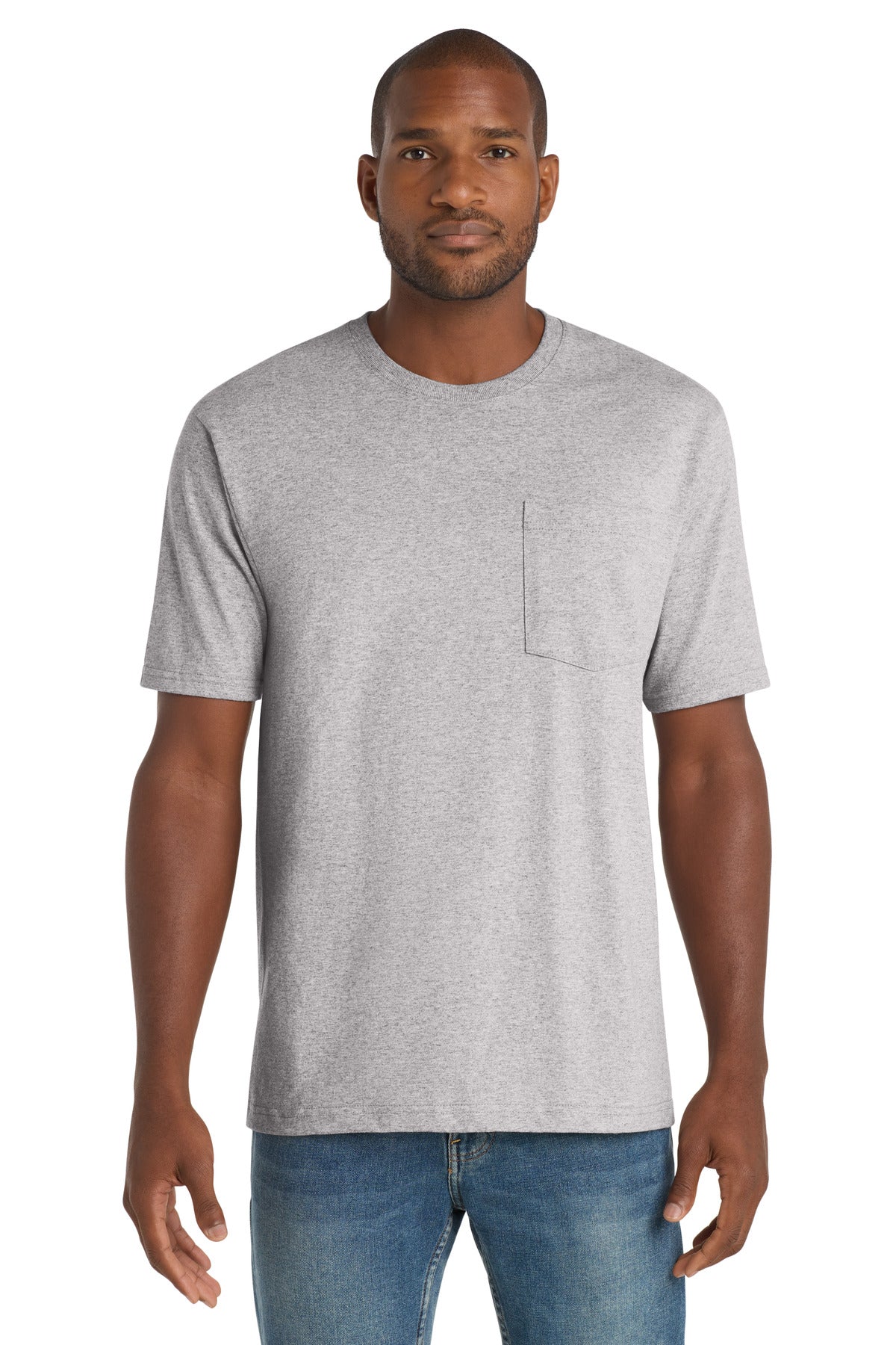 CornerStone  Workwear Pocket Tee - Heather Grey