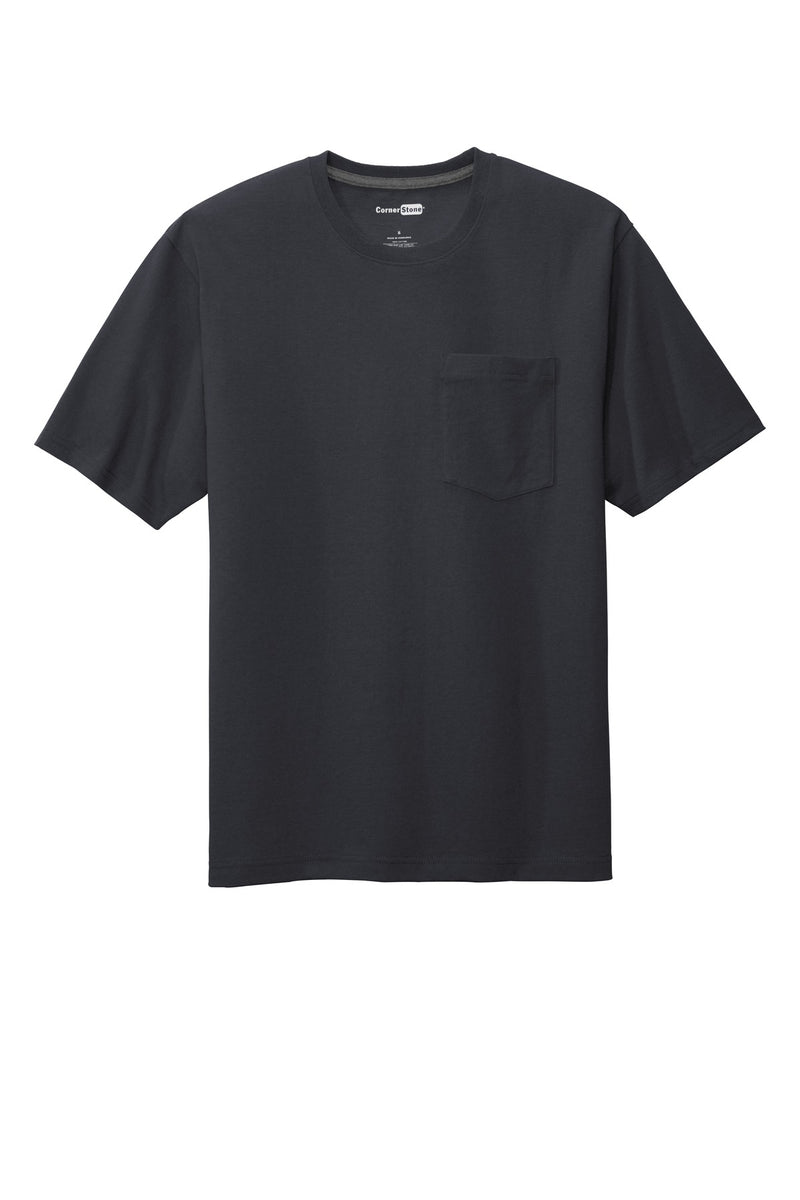 CornerStone  Workwear Pocket Tee - Navy Blue