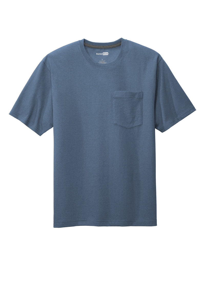 CornerStone  Workwear Pocket Tee - Regatta Blue