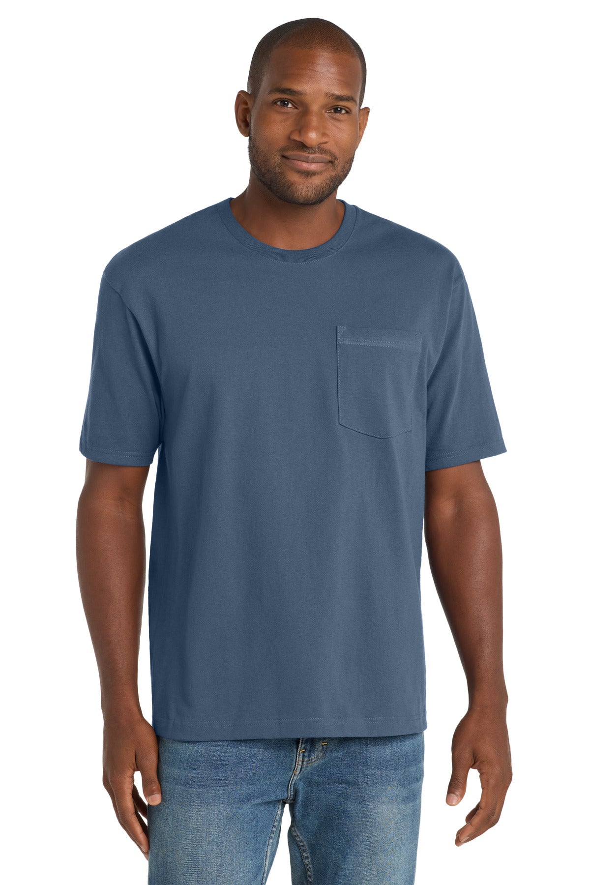 CornerStone  Workwear Pocket Tee - Regatta Blue