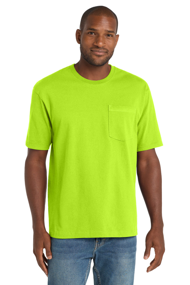 CornerStone  Workwear Pocket Tee - Safety Green