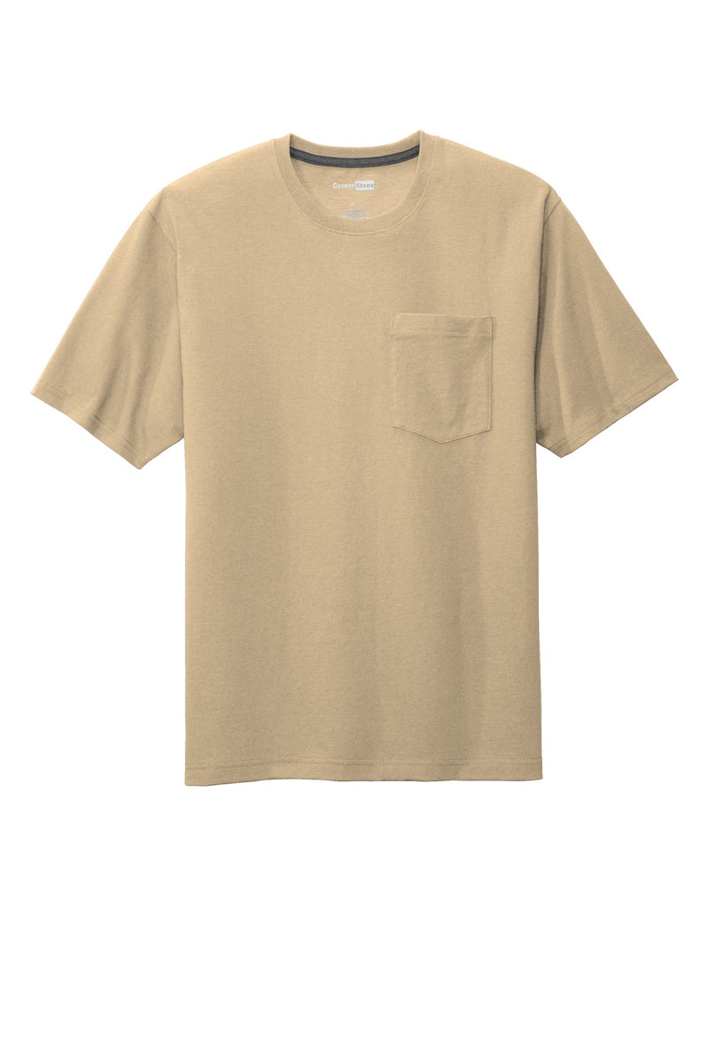 CornerStone  Workwear Pocket Tee - Tan