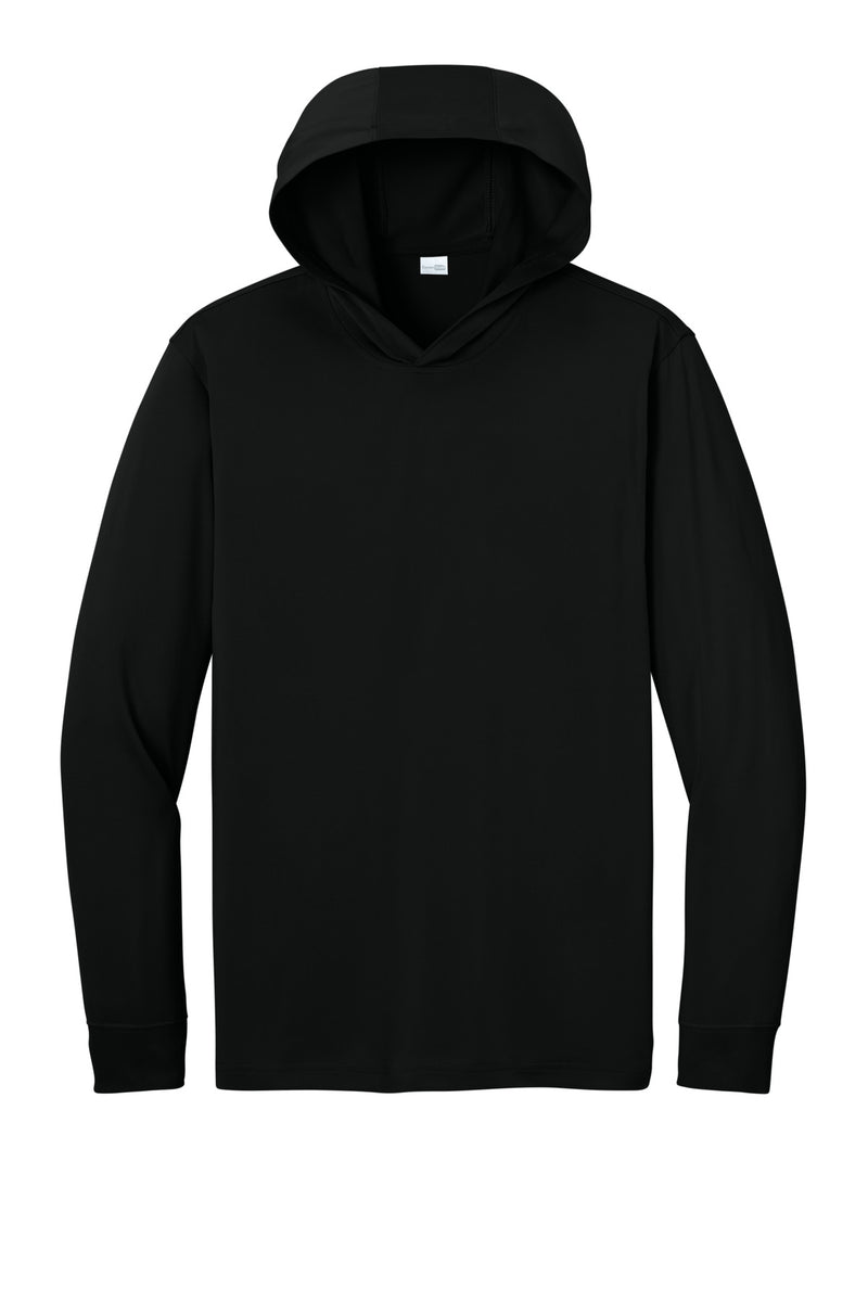 CornerStone Workwear Pro Long Sleeve Hooded Tee - Black