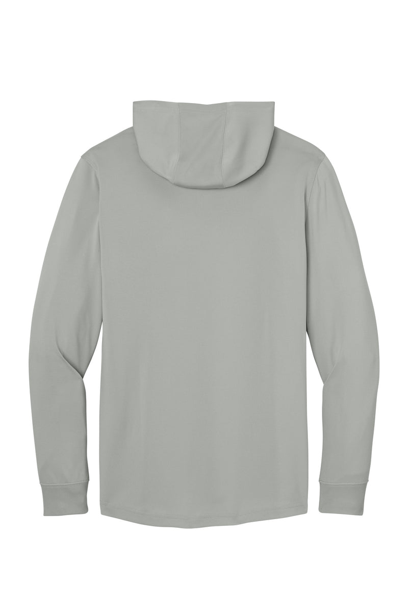 CornerStone Workwear Pro Long Sleeve Hooded Tee - Light Grey