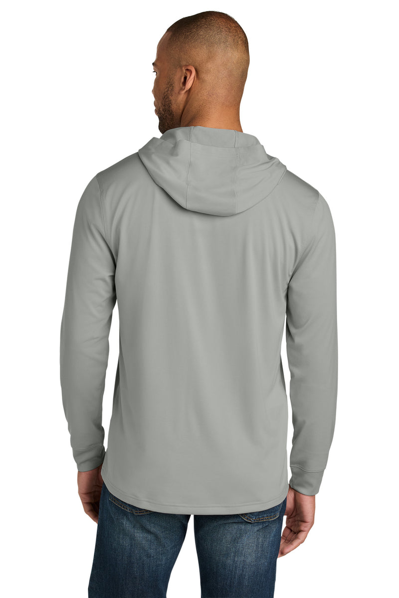 CornerStone Workwear Pro Long Sleeve Hooded Tee - Light Grey