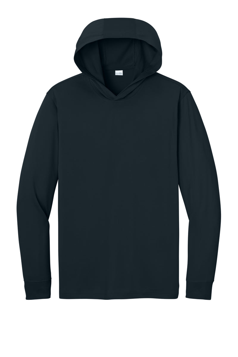 CornerStone Workwear Pro Long Sleeve Hooded Tee - Navy