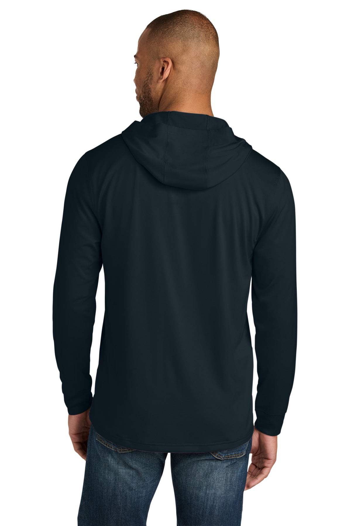 CornerStone Workwear Pro Long Sleeve Hooded Tee - Navy