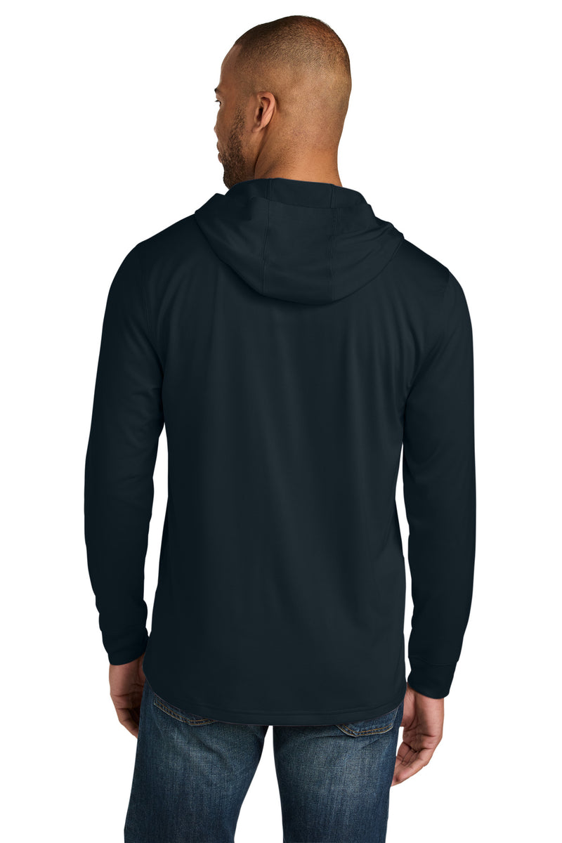 CornerStone Workwear Pro Long Sleeve Hooded Tee - Navy