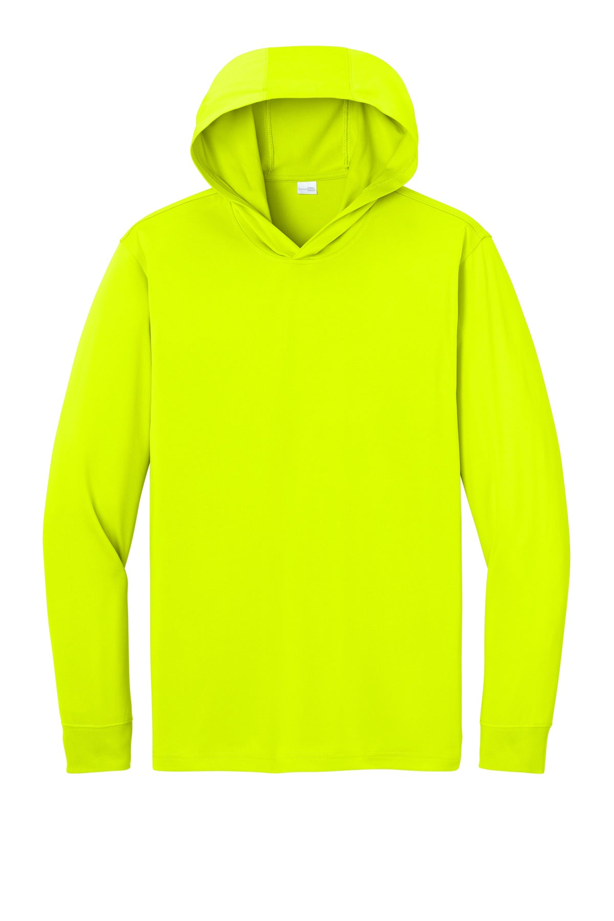 CornerStone Workwear Pro Long Sleeve Hooded Tee - Safety Yellow