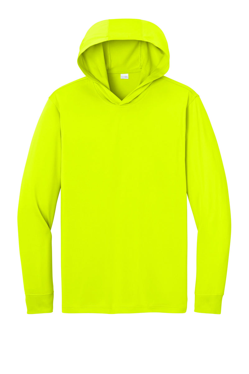 CornerStone Workwear Pro Long Sleeve Hooded Tee - Safety Yellow