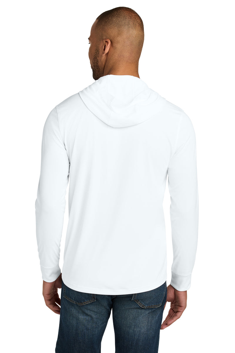 CornerStone Workwear Pro Long Sleeve Hooded Tee - White