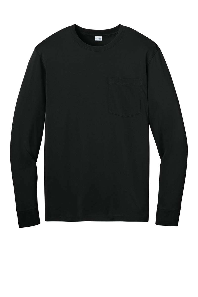CornerStone Workwear Pro Long Sleeve Pocket Tee - Black