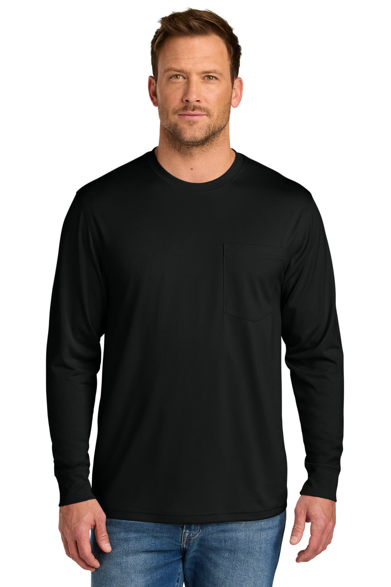 CornerStone Workwear Pro Long Sleeve Pocket Tee - Black
