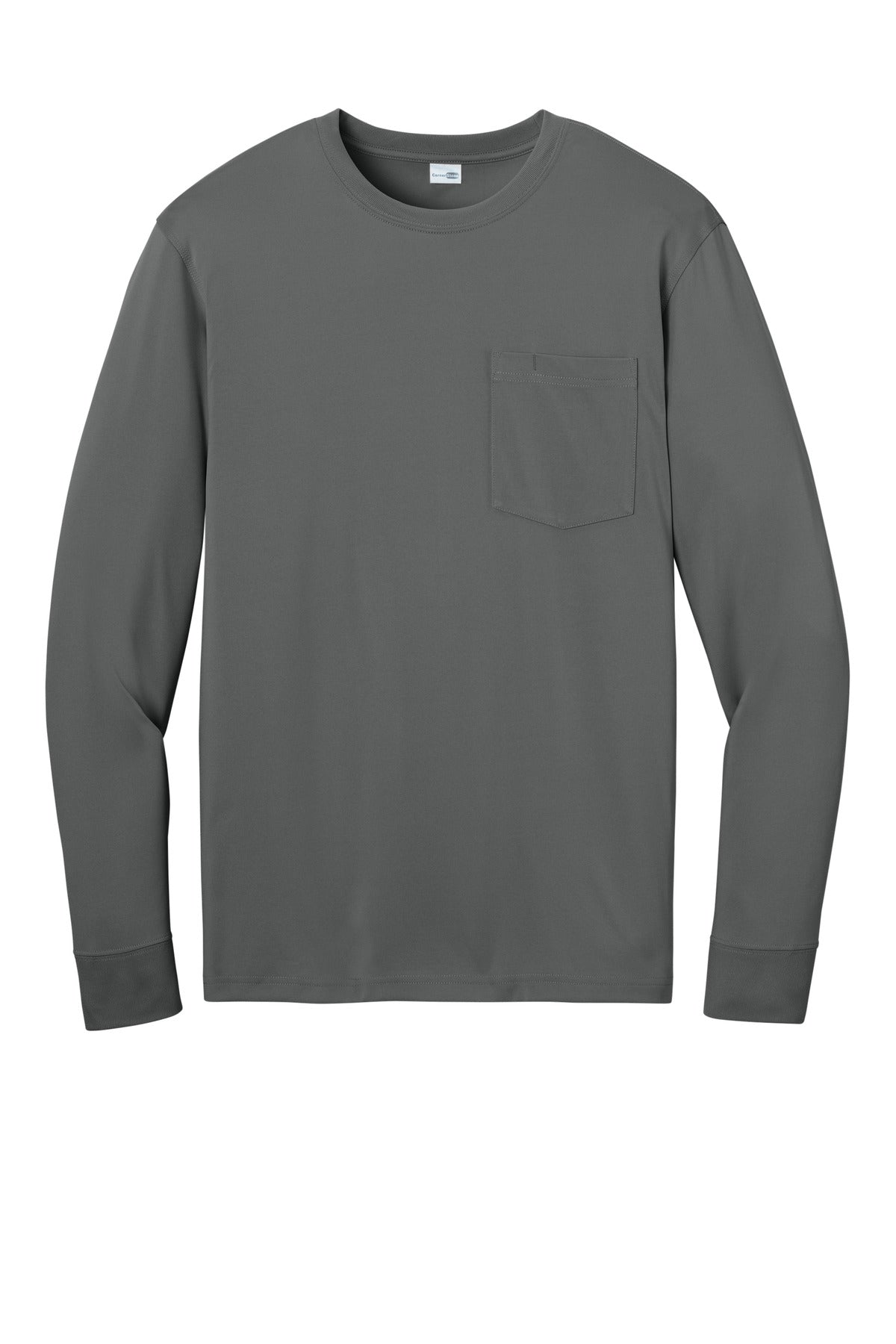 CornerStone Workwear Pro Long Sleeve Pocket Tee - Metal Grey