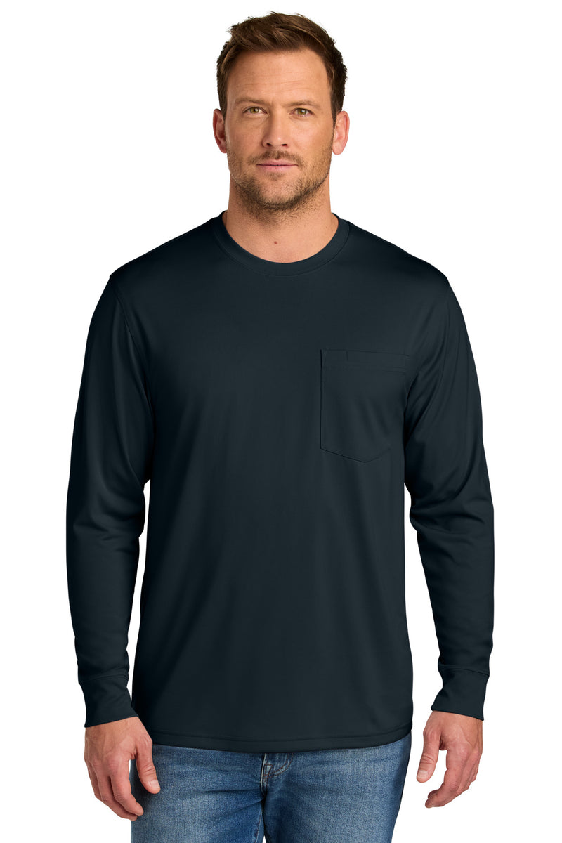 CornerStone Workwear Pro Long Sleeve Pocket Tee - Navy