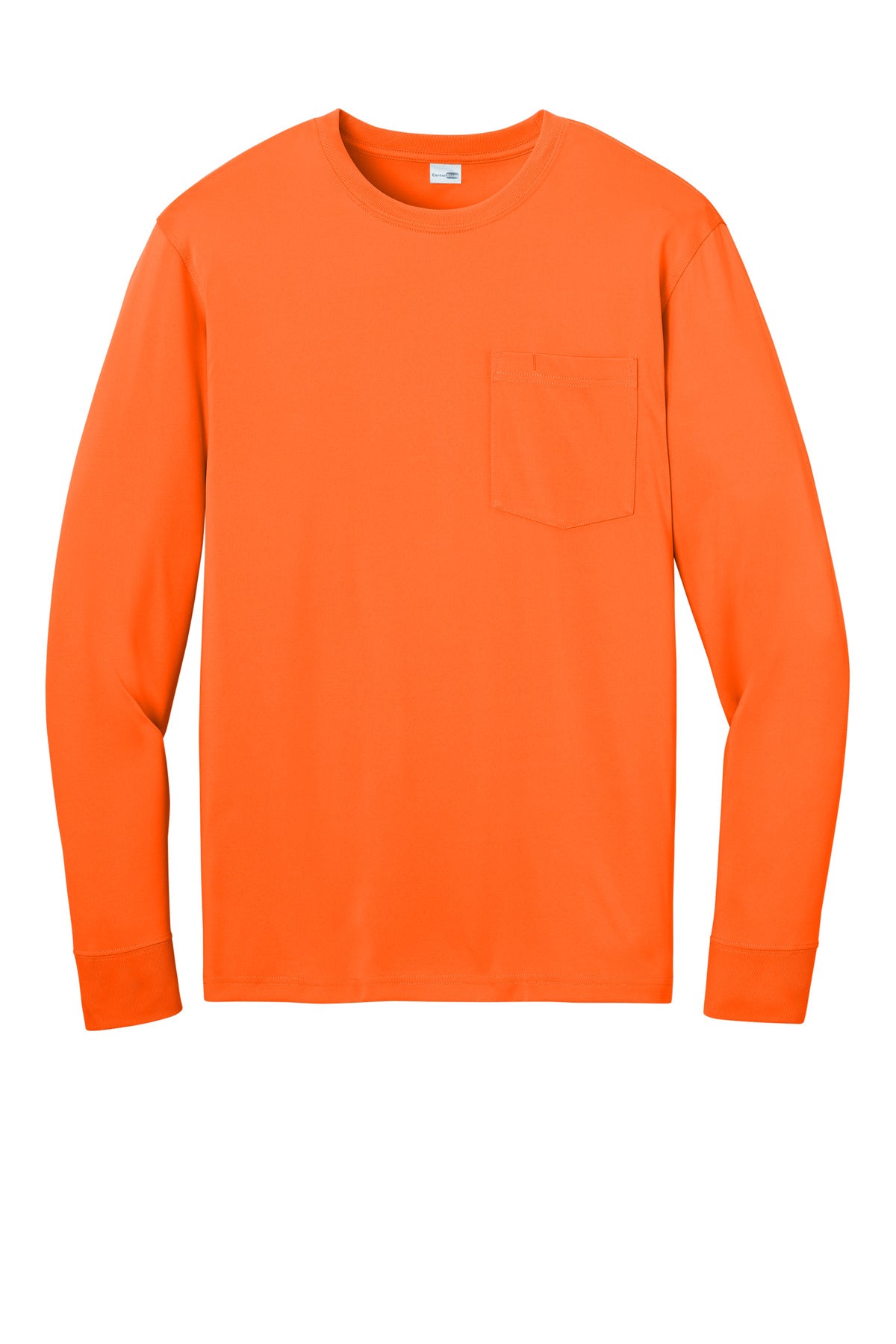 CornerStone Workwear Pro Long Sleeve Pocket Tee - Safety Orange