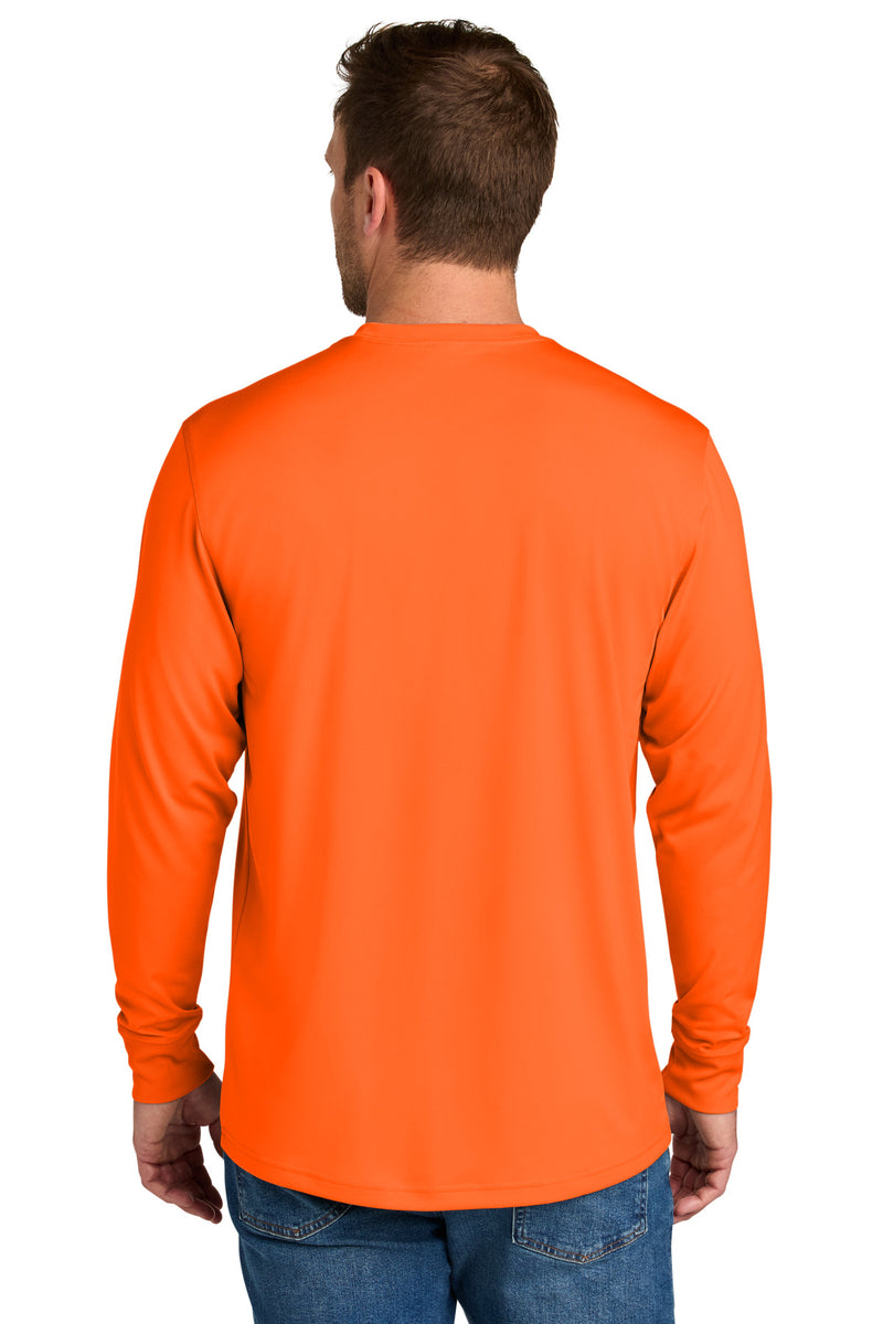 CornerStone Workwear Pro Long Sleeve Pocket Tee - Safety Orange