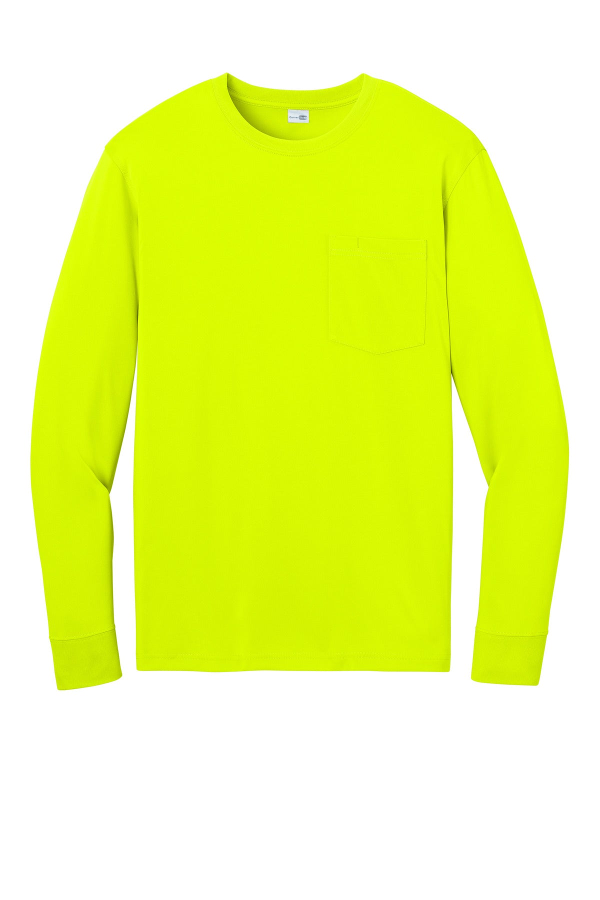 CornerStone Workwear Pro Long Sleeve Pocket Tee - Safety Yellow