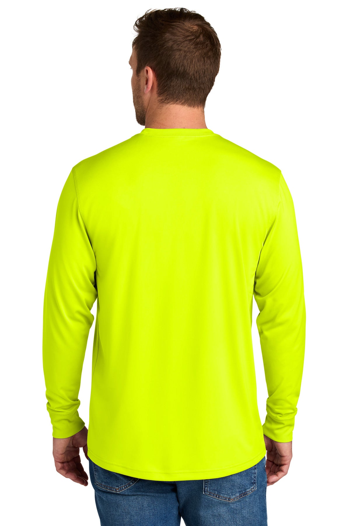 CornerStone Workwear Pro Long Sleeve Pocket Tee - Safety Yellow