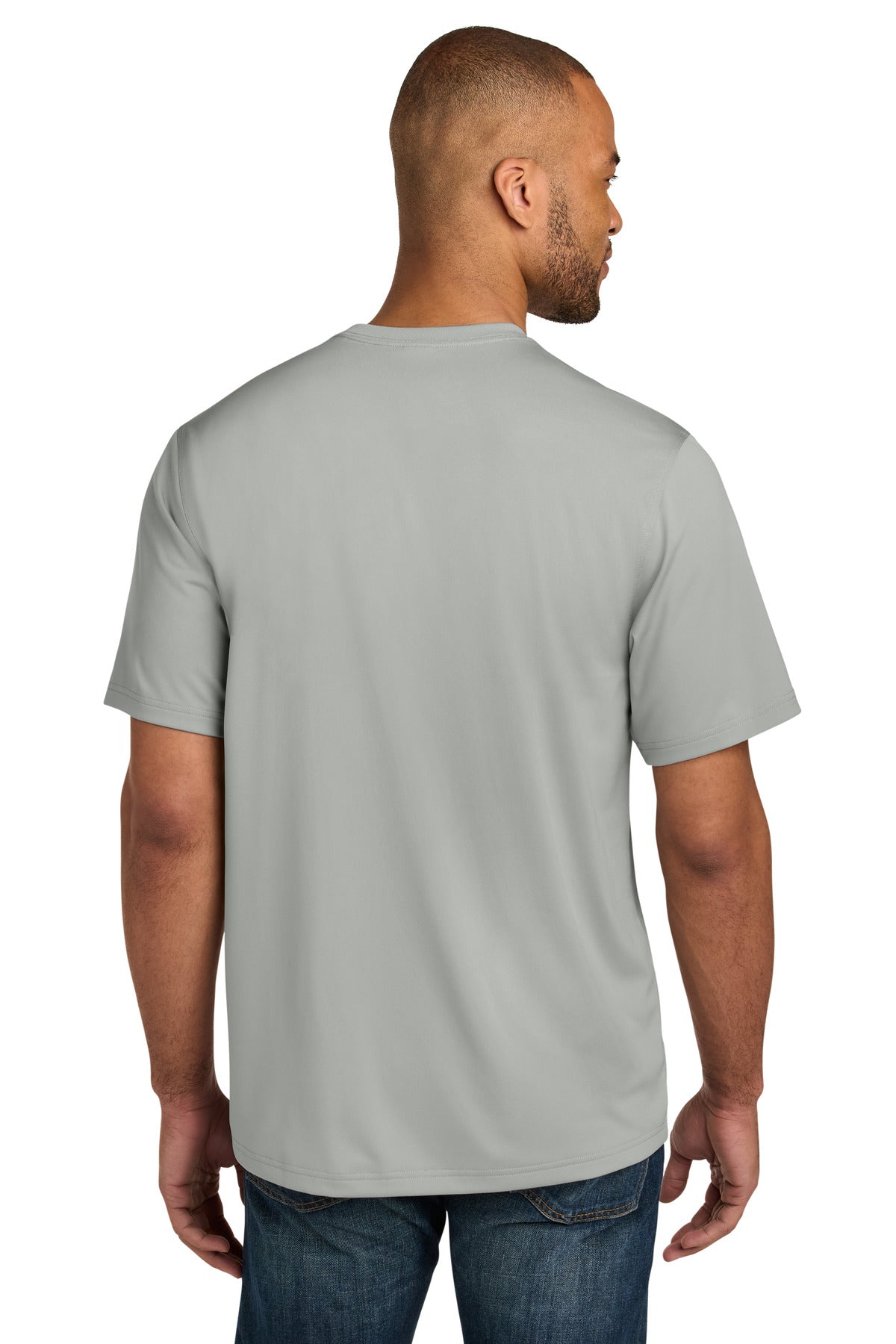 CornerStone Workwear Pro Short Sleeve Pocket Tee - Light Grey