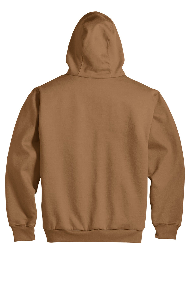 CornerStone - Heavyweight Full-Zip Hooded Sweatshirt with Thermal Lining - Duck Brown