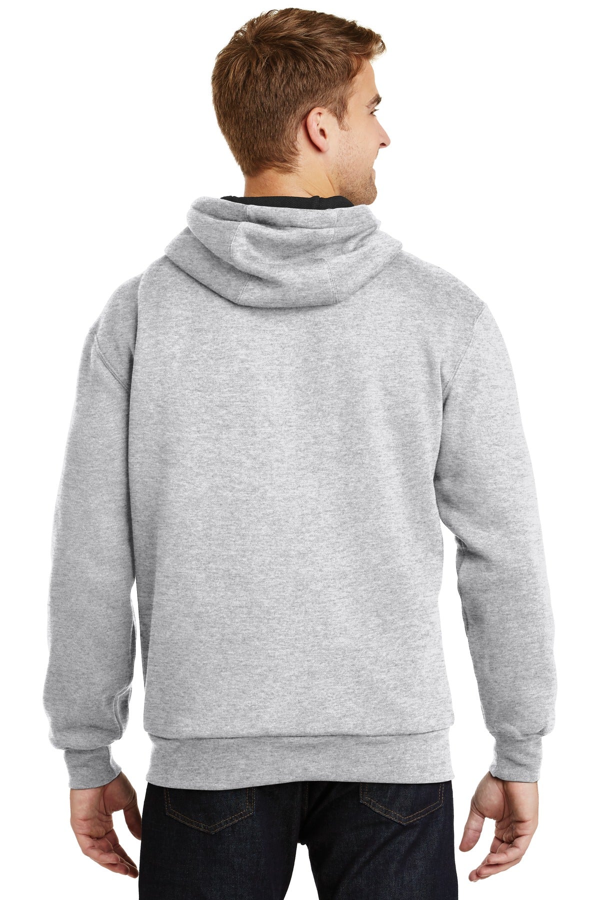 CornerStone - Heavyweight Full-Zip Hooded Sweatshirt with Thermal Lining - Athletic Heather