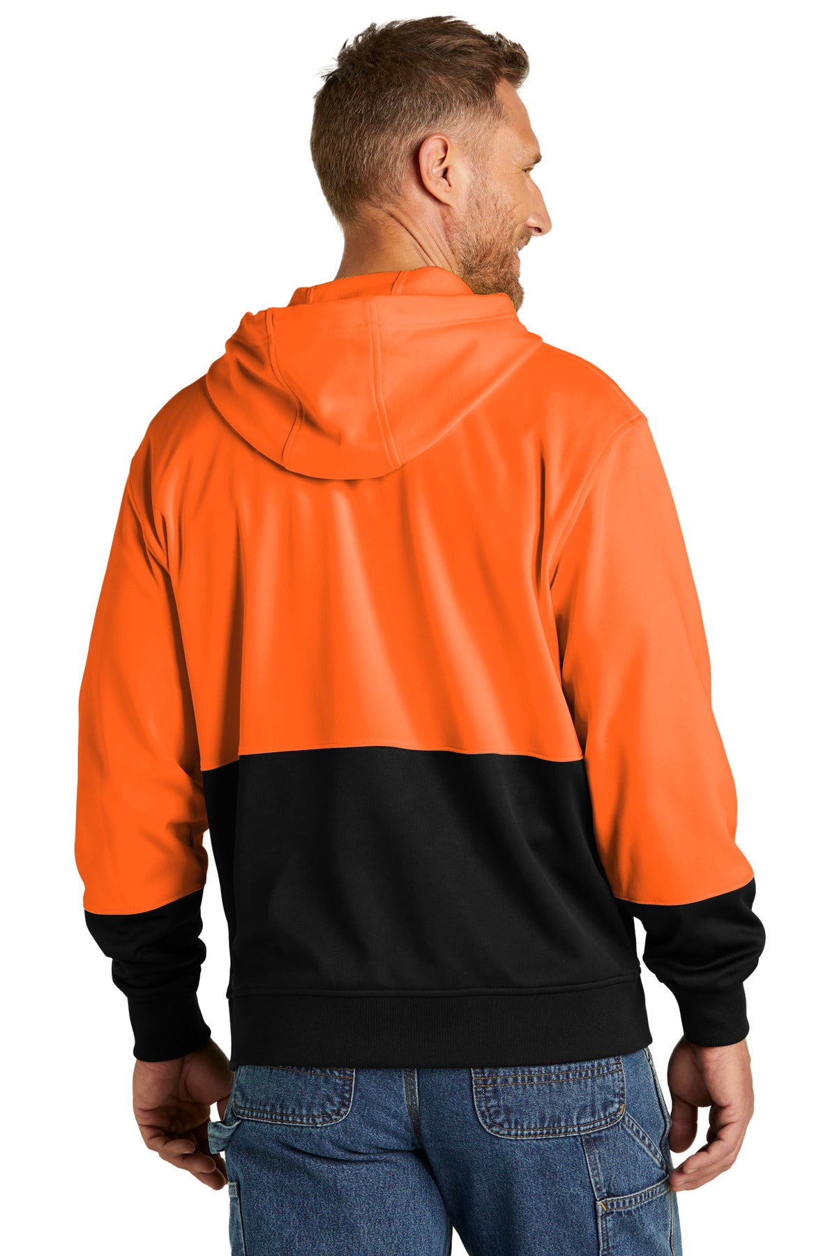 CornerStone Enhanced Visibility Fleece Pullover Hoodie - Safety Orange