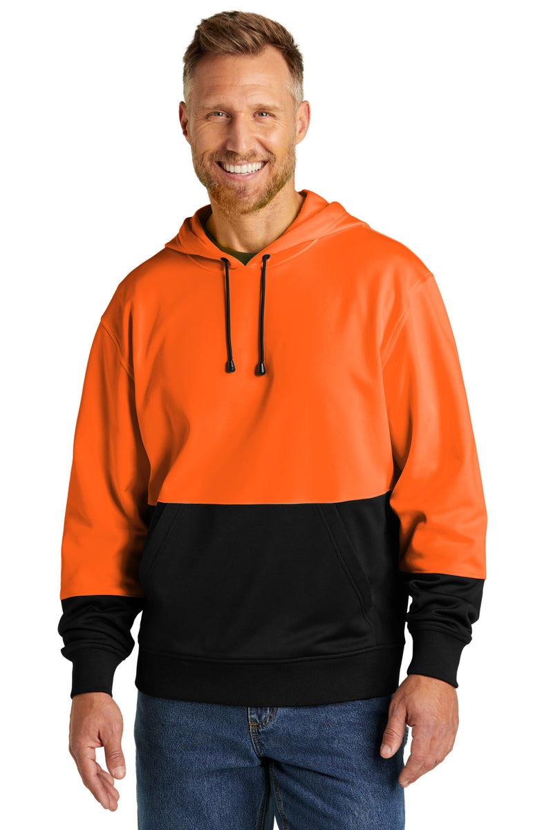CornerStone Enhanced Visibility Fleece Pullover Hoodie - Safety Orange