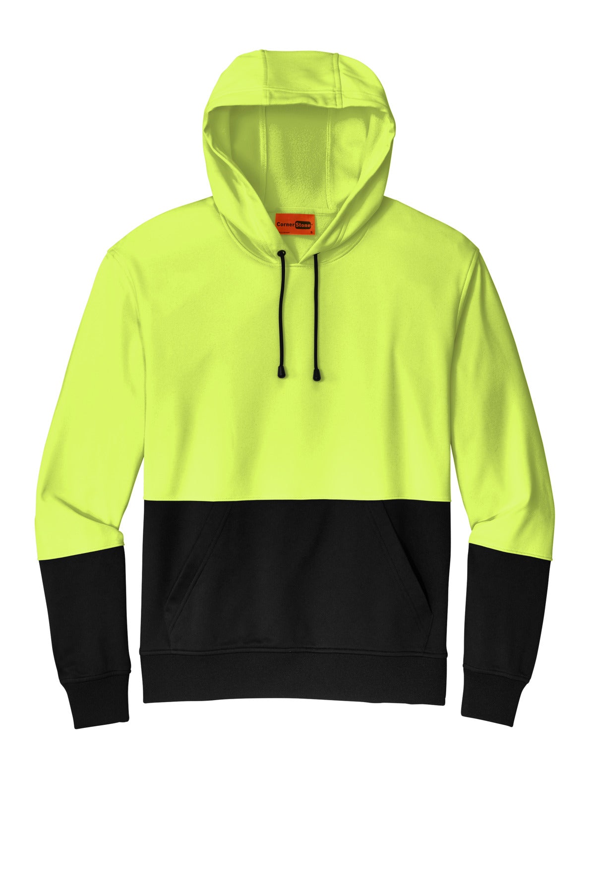 CornerStone Enhanced Visibility Fleece Pullover Hoodie - Safety Yellow