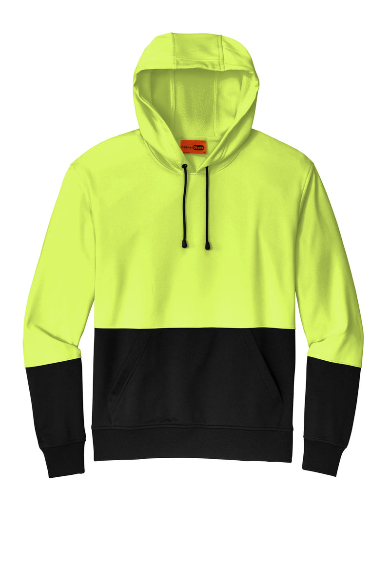CornerStone Enhanced Visibility Fleece Pullover Hoodie - Safety Yellow