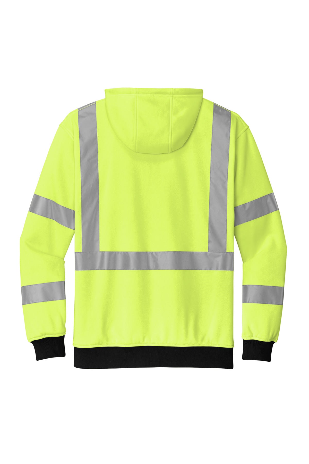 CornerStone A107 Class 3 Heavy-Duty Fleece Full-Zip Hoodie - Safety Yellow
