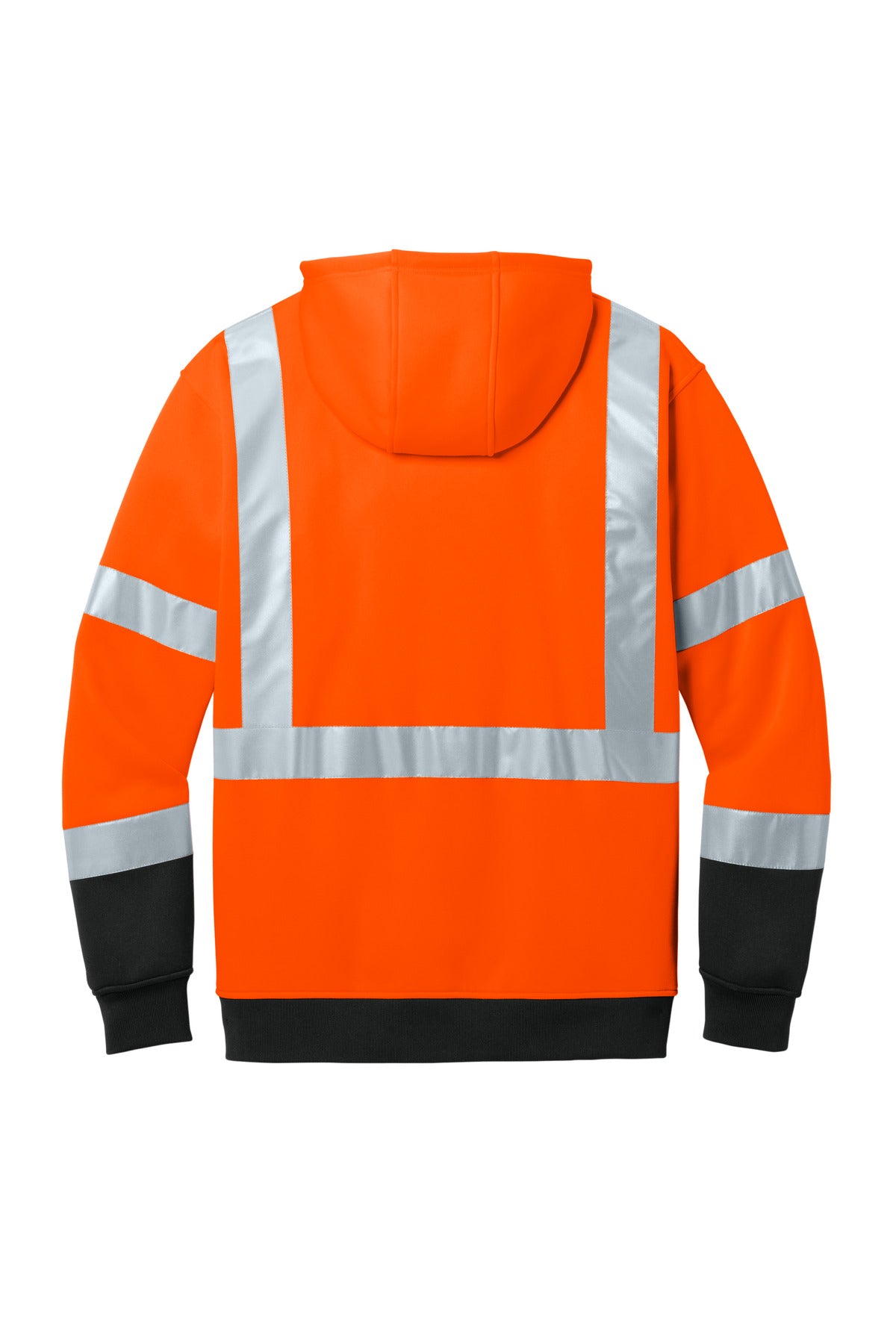 CornerStone ANSI 107 Class 3 Heavy-Duty Fleece Pullover Hoodie - Safety Orange