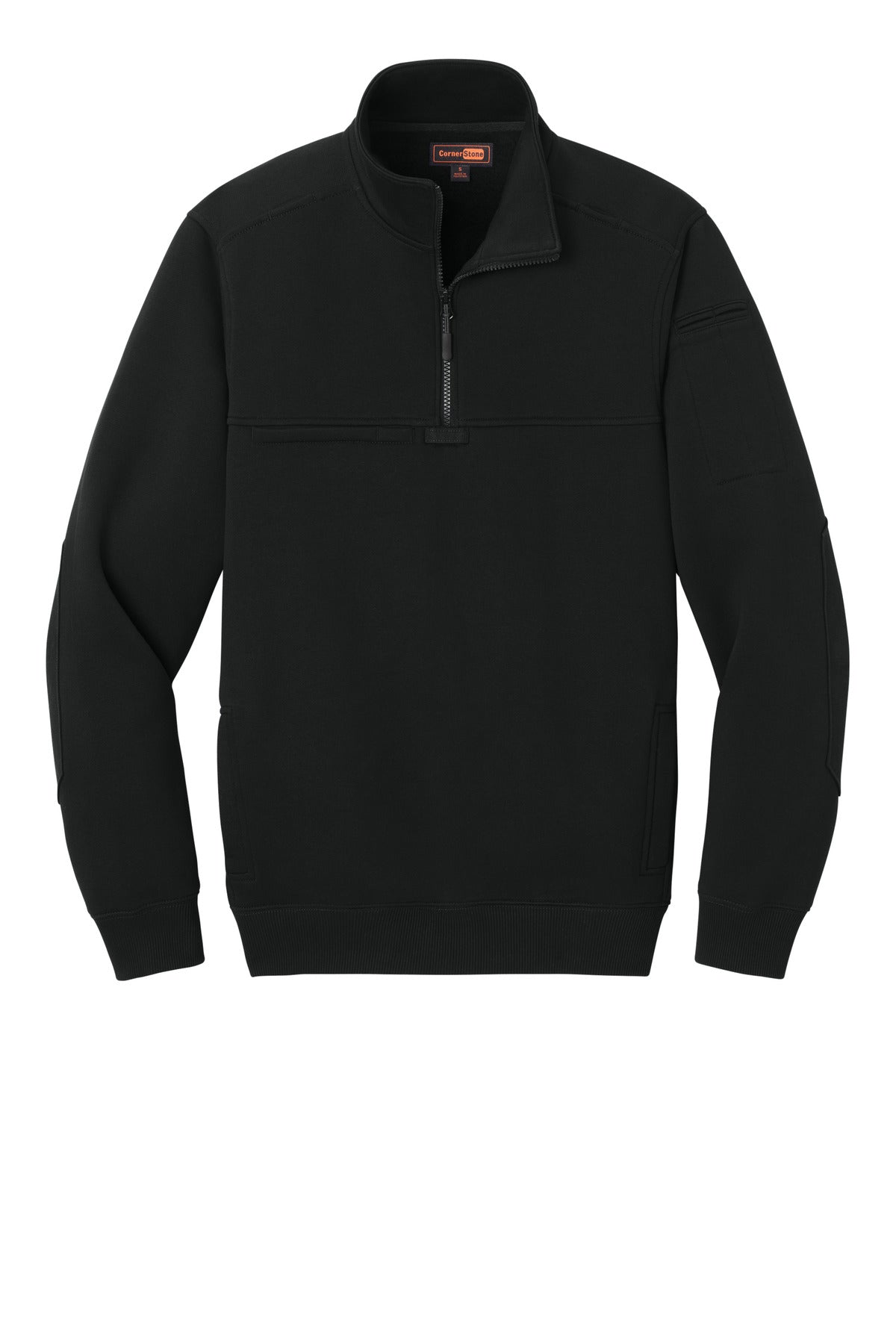 CornerStone 12-Oz. Tough Fleece Job Shirt - Black