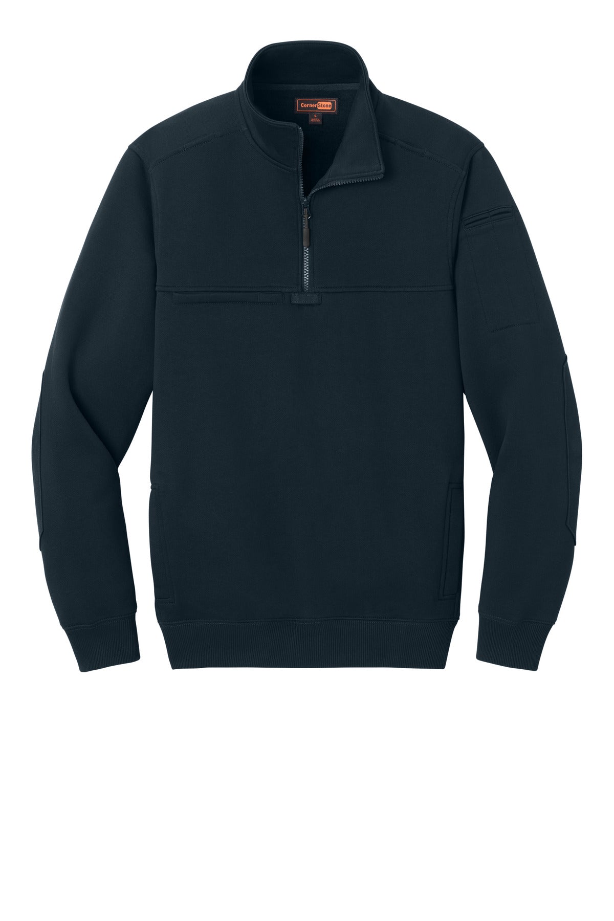 CornerStone 12-Oz. Tough Fleece Job Shirt - Navy Blue