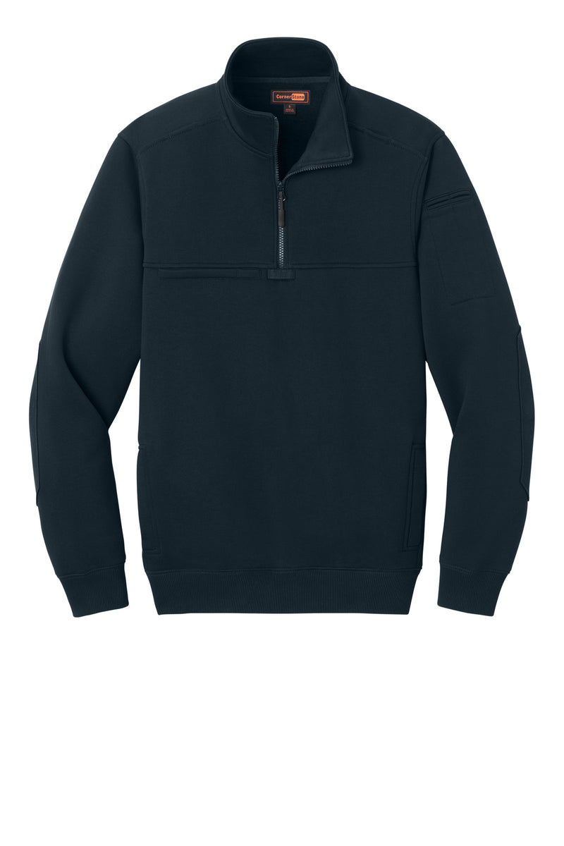 CornerStone 12-Oz. Tough Fleece Job Shirt - Navy Blue