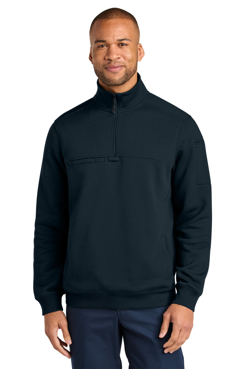 CornerStone 12-Oz. Tough Fleece Job Shirt - Navy Blue
