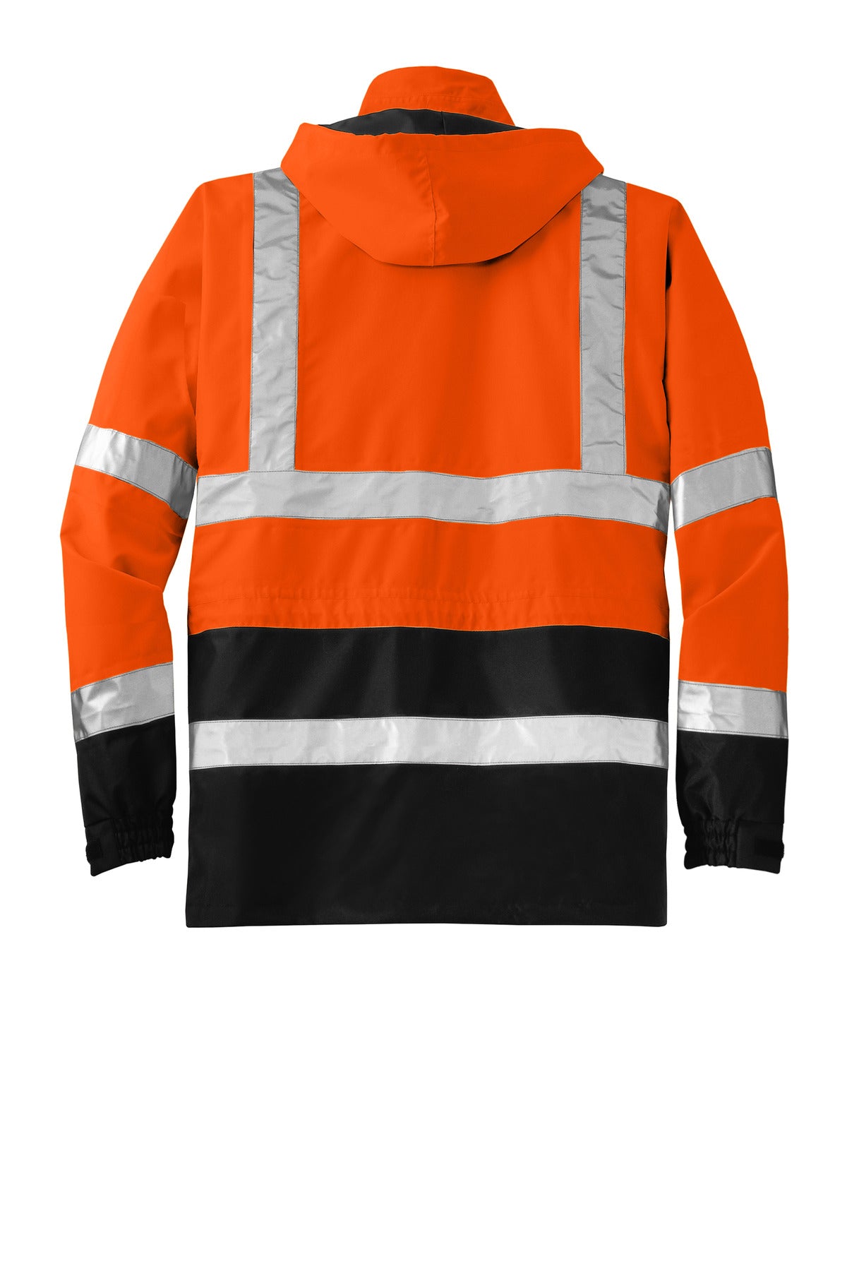 CornerStone - ANSI 107 Class 3 Waterproof Parka - Safety Orange/ Black