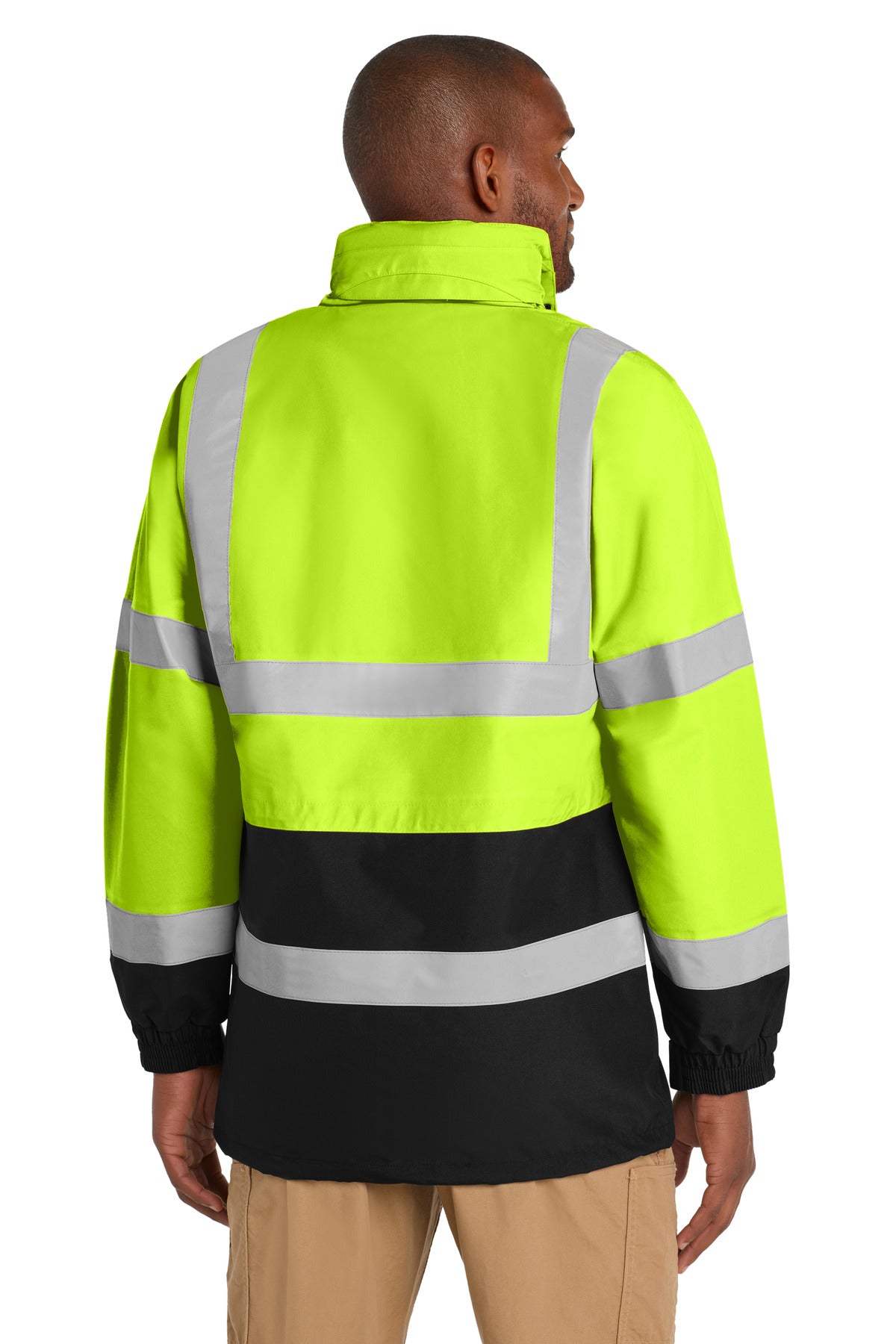CornerStone - ANSI 107 Class 3 Waterproof Parka - Safety Yellow/ Black