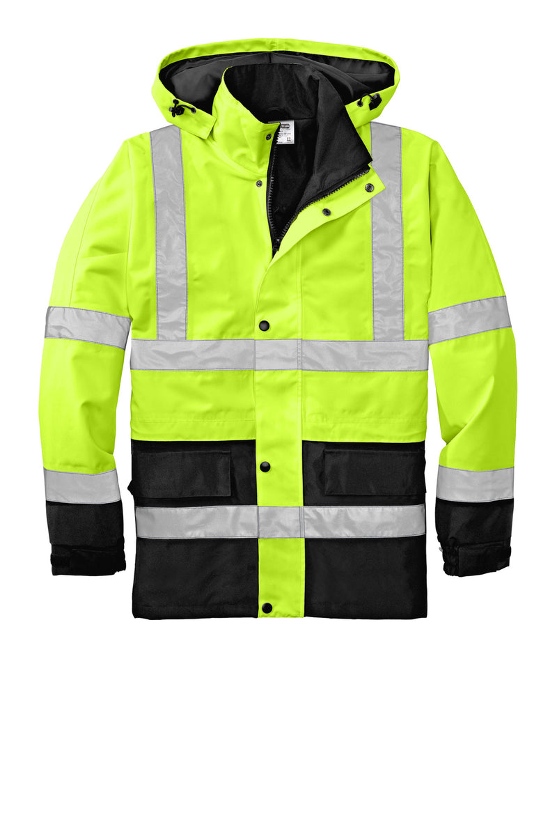 CornerStone - ANSI 107 Class 3 Waterproof Parka - Safety Yellow/ Black